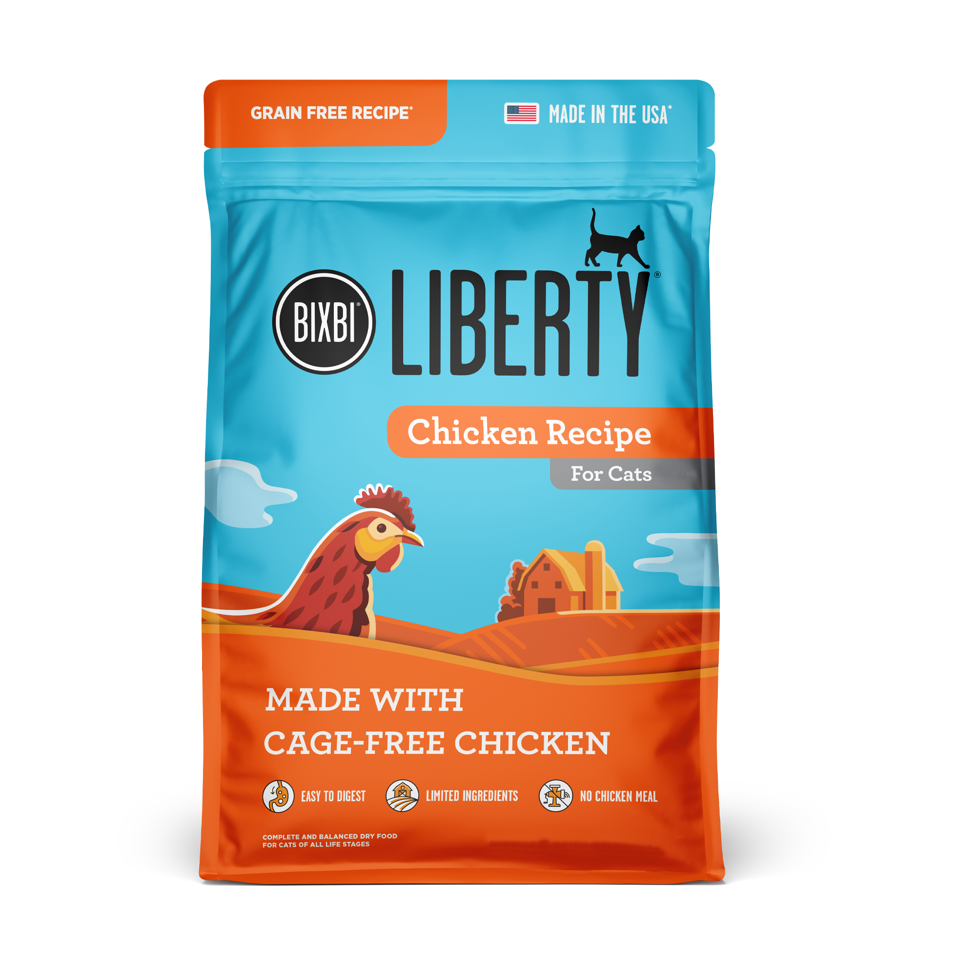 ビー・ミー・ニー ビッグ for cat 23g Liberty® Dry Food for Cats - Chicken Recipe • BIXBI