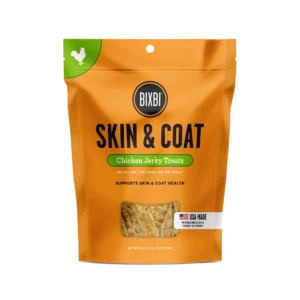 BIXBI® Skin & Coat Jerky Treats for Dogs - Chicken Recipe