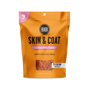 BIXBI® Skin & Coat Jerky Treats for Dogs - Salmon Recipe