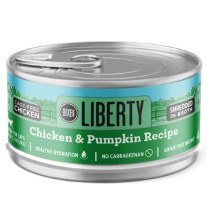 ビー・ミー・ニー ビッグ for cat 23g Liberty® Wet Food for Cats - Shredded Chicken & Pumpkin Recipe • BIXBI