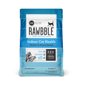 Rawbble® Dry Food for Cats - Indoor Health Chicken & Salmon Recipe